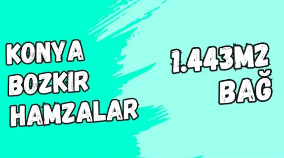 KONYA BOZKIR HAMZALAR KÖYÜNDE 1.443 M2 BAĞ SATILIKTIR. - KONYA BOZKIR fotoğraf 13